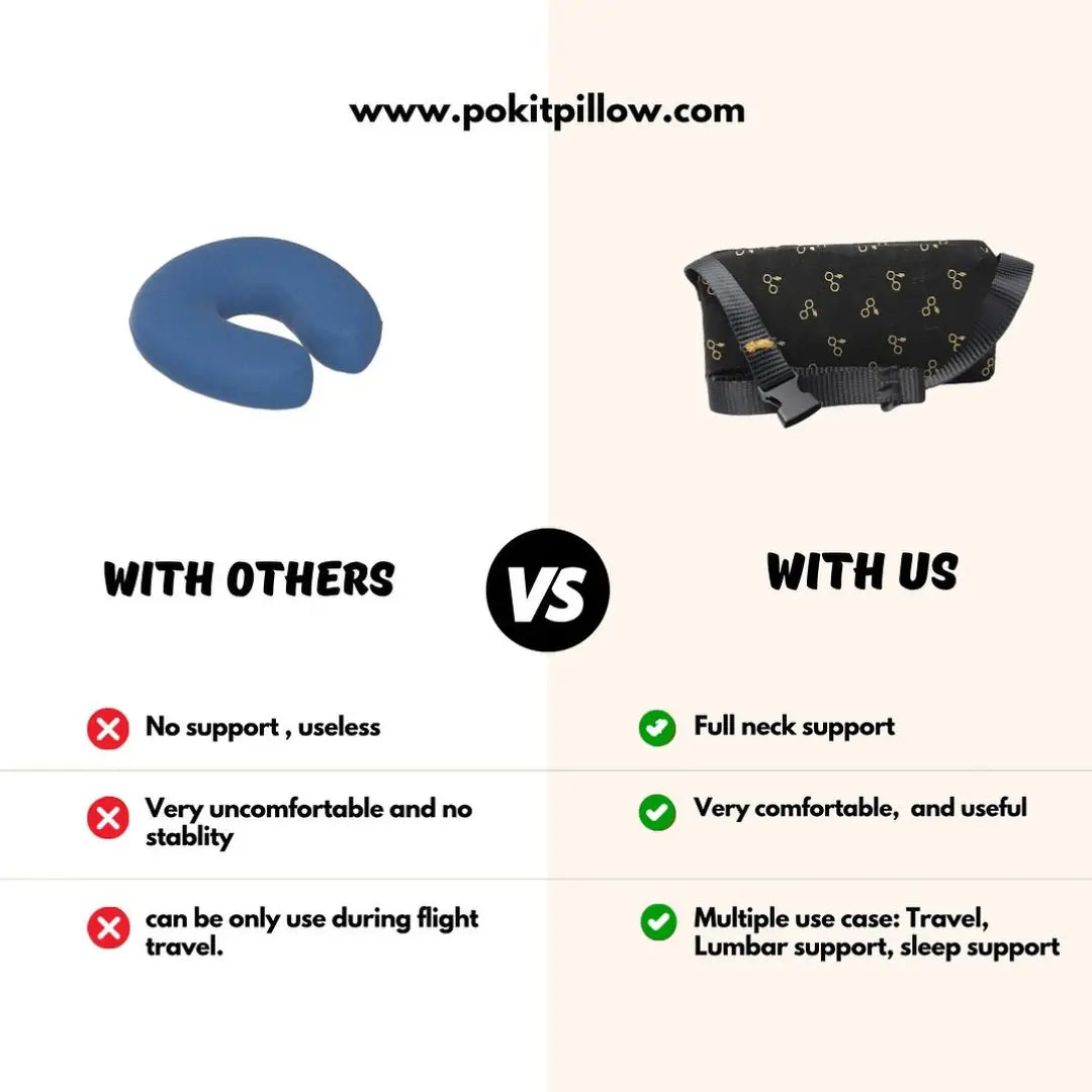 The Best Travel Pillow | Travel Neck Pillow | Lumbar Support Pillow | Knee Support Pillow